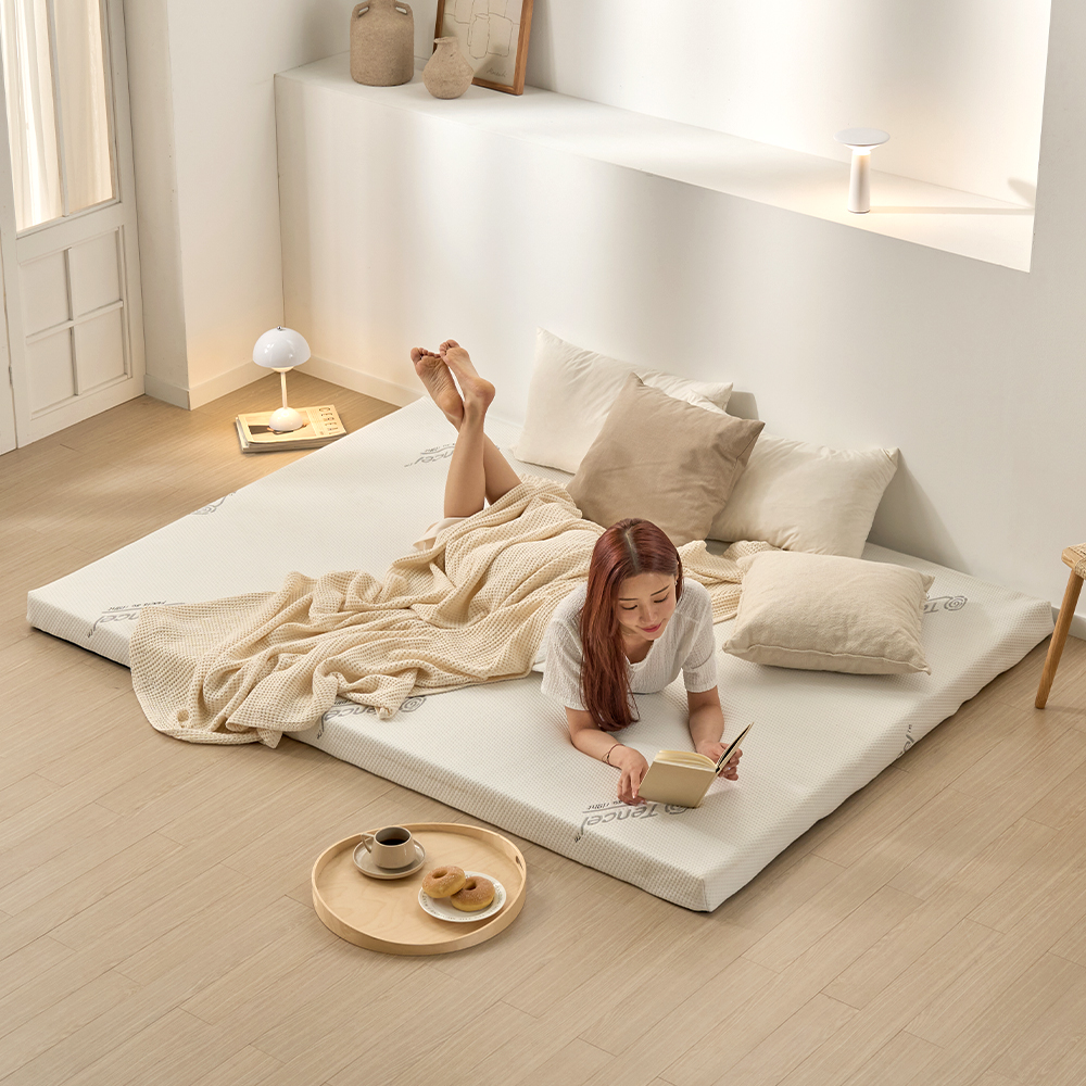 세인트블랑 에어리 메모리폼 10cm 바닥 침대용 허리에 좋은 숙면 토퍼 MS