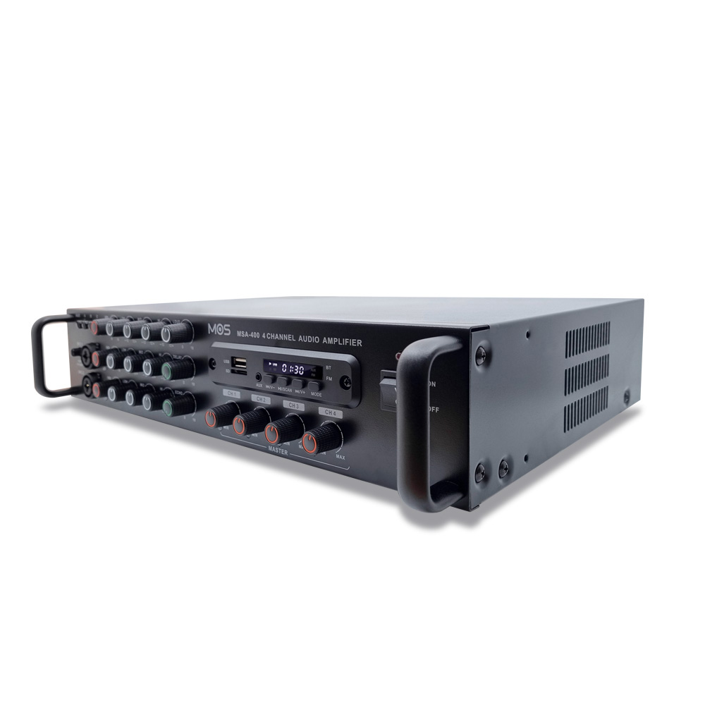MOS MSA-400 포터블앰프 매장 강의실 식당 카페 USB SD AUX 120Wx4채널 - 상세 이미지 4