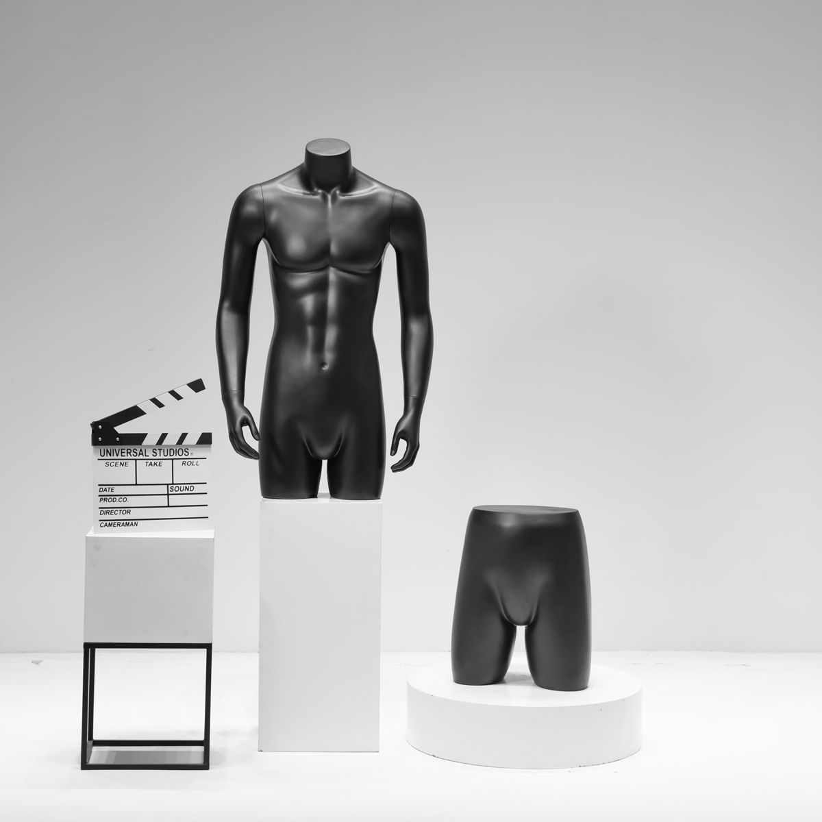 남성 여성 전신마네킹 바디 전시 디스플레이 피팅 선반 디피 마네킨 매장 남자손목형-무광검정모델 - 상세 이미지 3