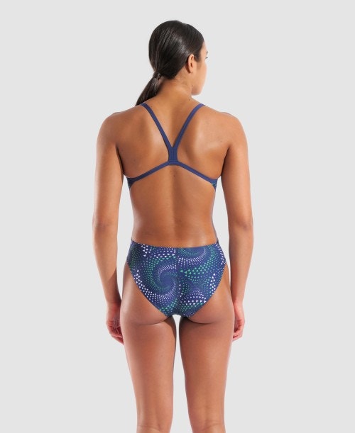 Arena Fireflow Challenge Back One Piece Navy/Team Blue Green, 36 - 상세 이미지 3