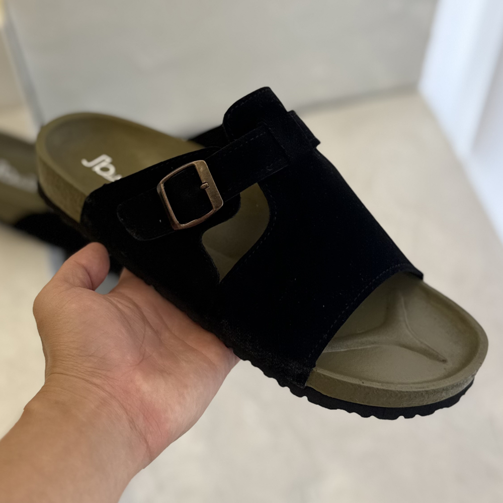 3.5cm 빈티지 슬라이드 모노 슬리퍼 - 상품 이미지