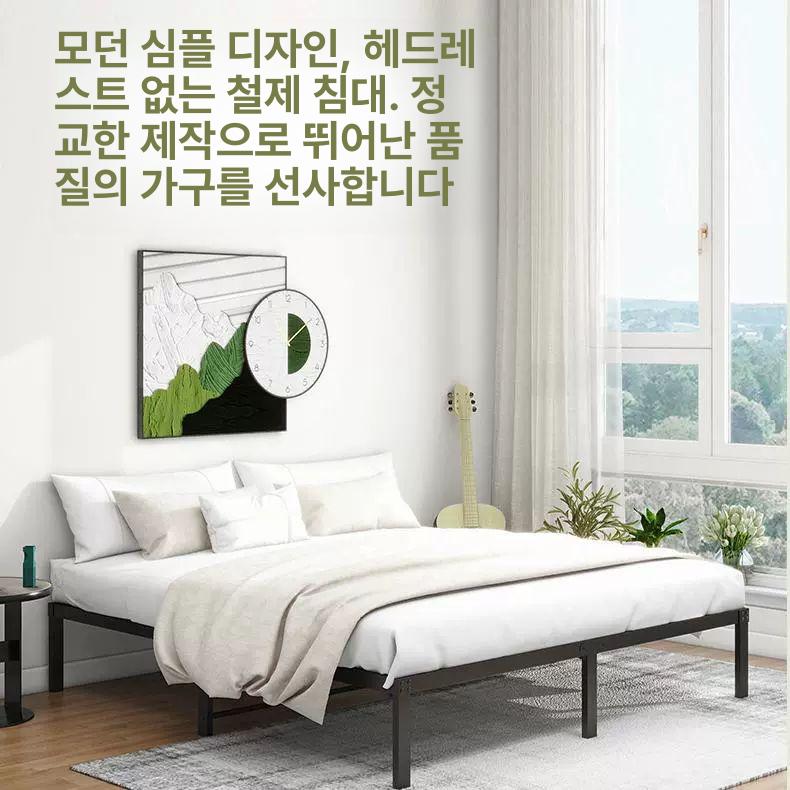 수납형 조립식 무헤드 매트리스 리빙 저상형 99x190cm 코코넛팜매트10cm포함 - 상세 이미지 2