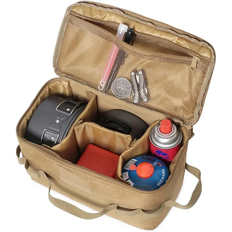 캠핑 정리 가방 칸막이 수납 용품 정리함 3color - 상품 이미지