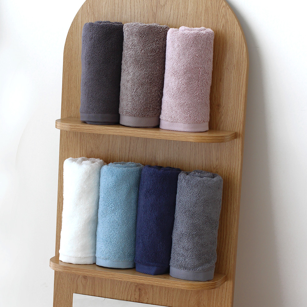 소프트터치 40수 코마사 크리스탈 무형광 고중량 호텔수건 170g 5+5매