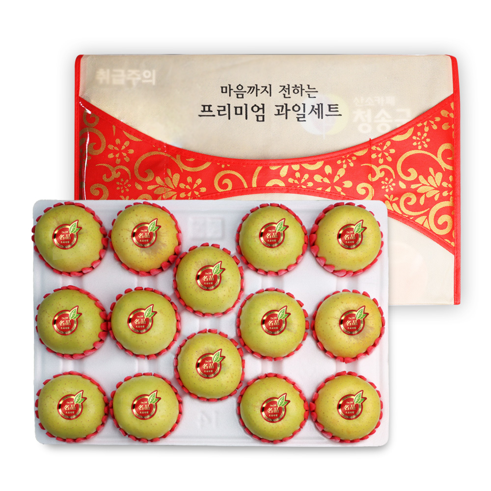 청송 네자매 사과 꿀 부사 감홍 홍로 골드 피치애플 프리미엄 선물세트(5KG) - 상세 이미지 3