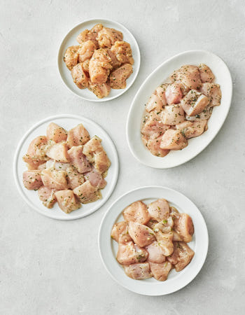 자연실록 동물복지 닭가슴살 큐브 스테이크 4종