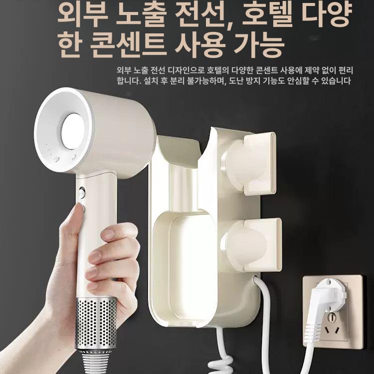 호텔 드라이기 고속 자취 드라이어 저소음 조용한 다크그레이 조용한 - 상세 이미지 4