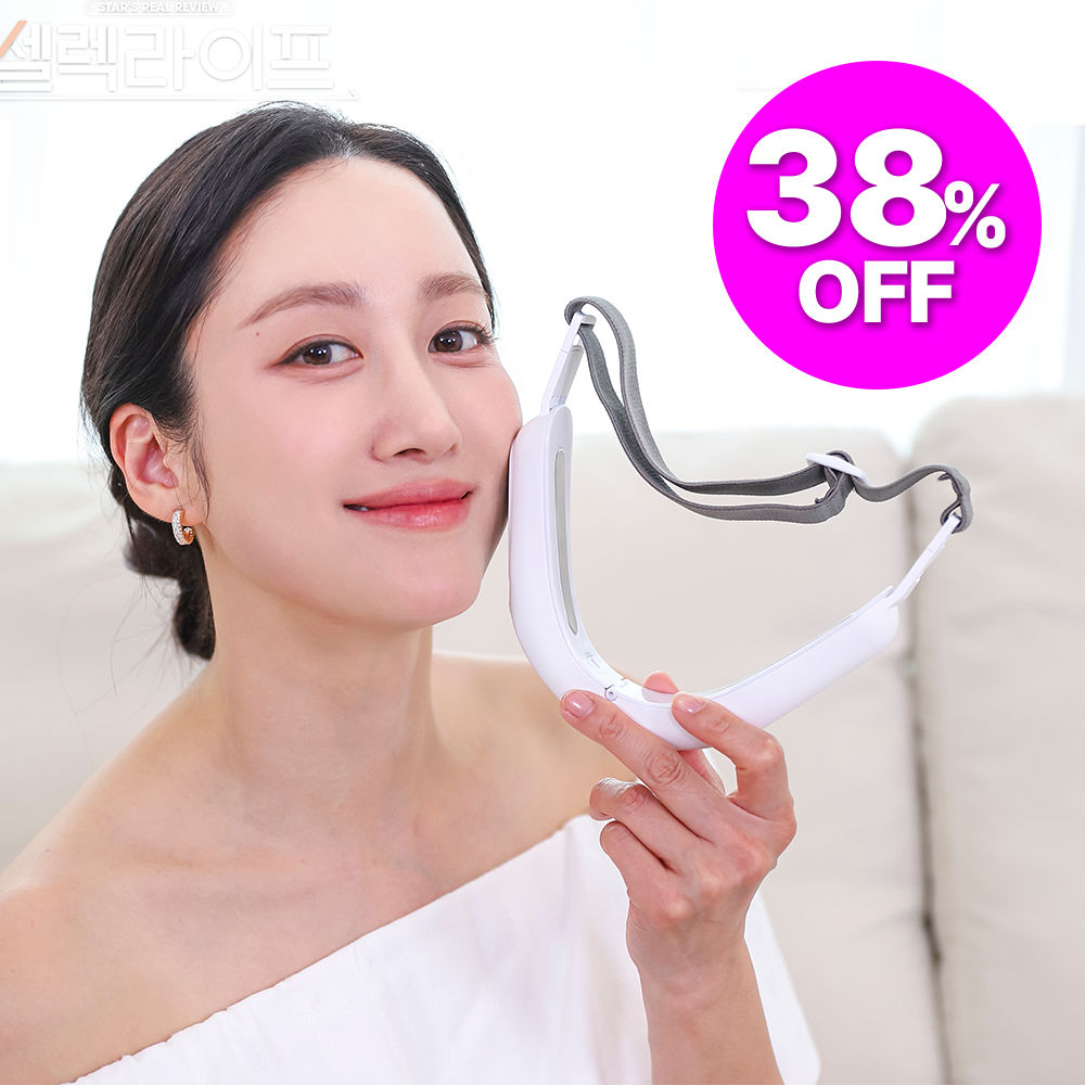 에르고바디 쉐이피EMS브이라인밴드 V라인 얼굴 마사지기 이중턱 리프팅밴드 붓기 턱선 기구