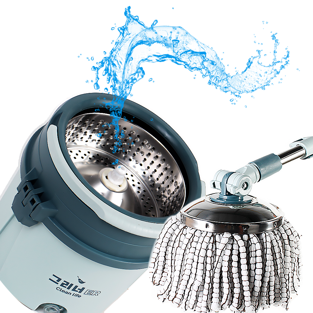 대걸레 마포 마대 통돌이 밀대걸레 청소기 세척 탈수 기본구성 제품 이미지