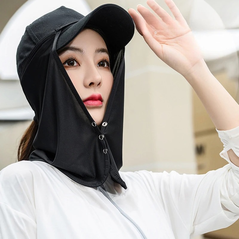 모자 캡 선가드 햇빛가리개 얼굴가리개 탈부착 뒷목 선쉐이드 골프 등산 이미지 7