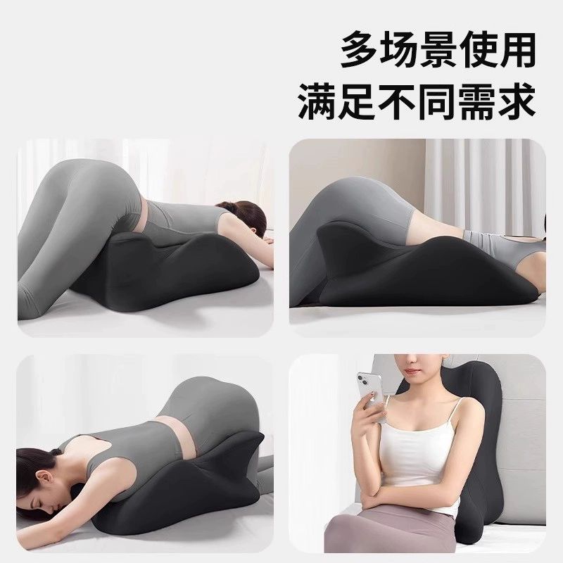솔비에 엎드리는쿠션 턱받침 엎드리는 책보기 베개 등쿠션 침대쿠션 삼각쿠션 기본형 라이트그레이 - 상세 이미지 4