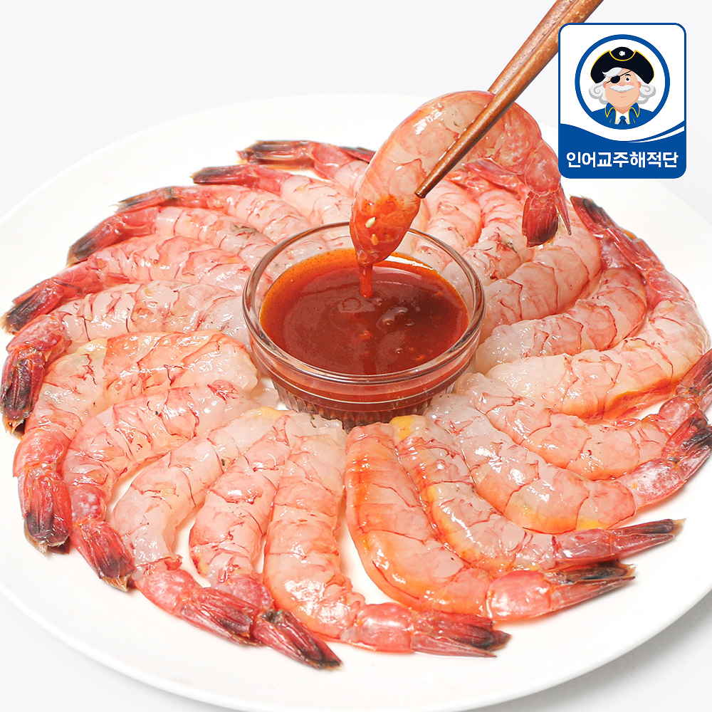 자연산 여수 깐 달마새우회 200g 25미 내외 - 메인 이미지
