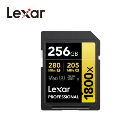 렉사 프로패셔널 1800X SD 메모리카드Lexar Professional 1800x SDXC UHS-II 256GB