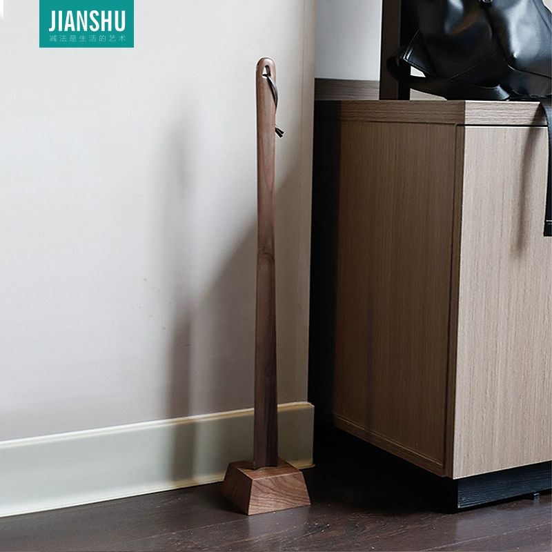 구두주걱 스탠드 긴 집들이 식당 구두 주걱 선물 세우는 흑호두나무 28cm - 상세 이미지 2