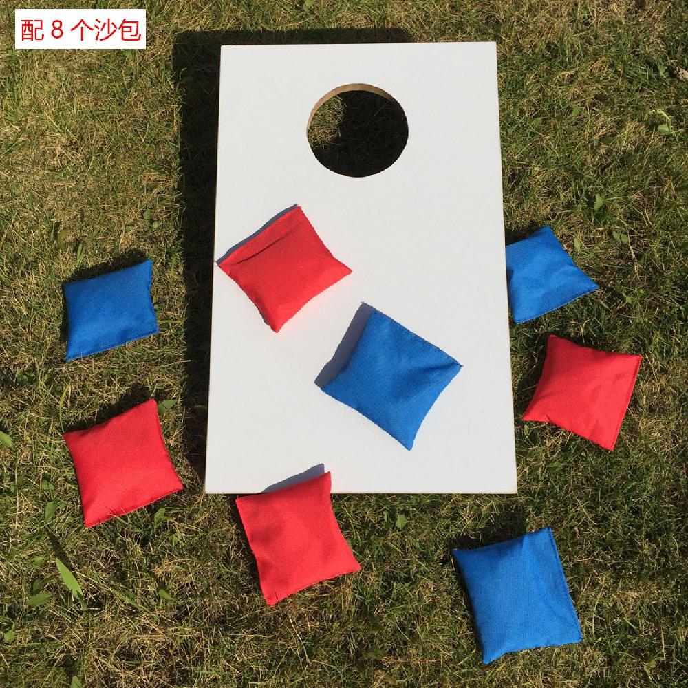 콘홀 게임 야유회 체육회 콘홀게임 휴대용 이색 샌드백세트 베니어 90x60CM 10x10CM 모래 - 상세 이미지 3