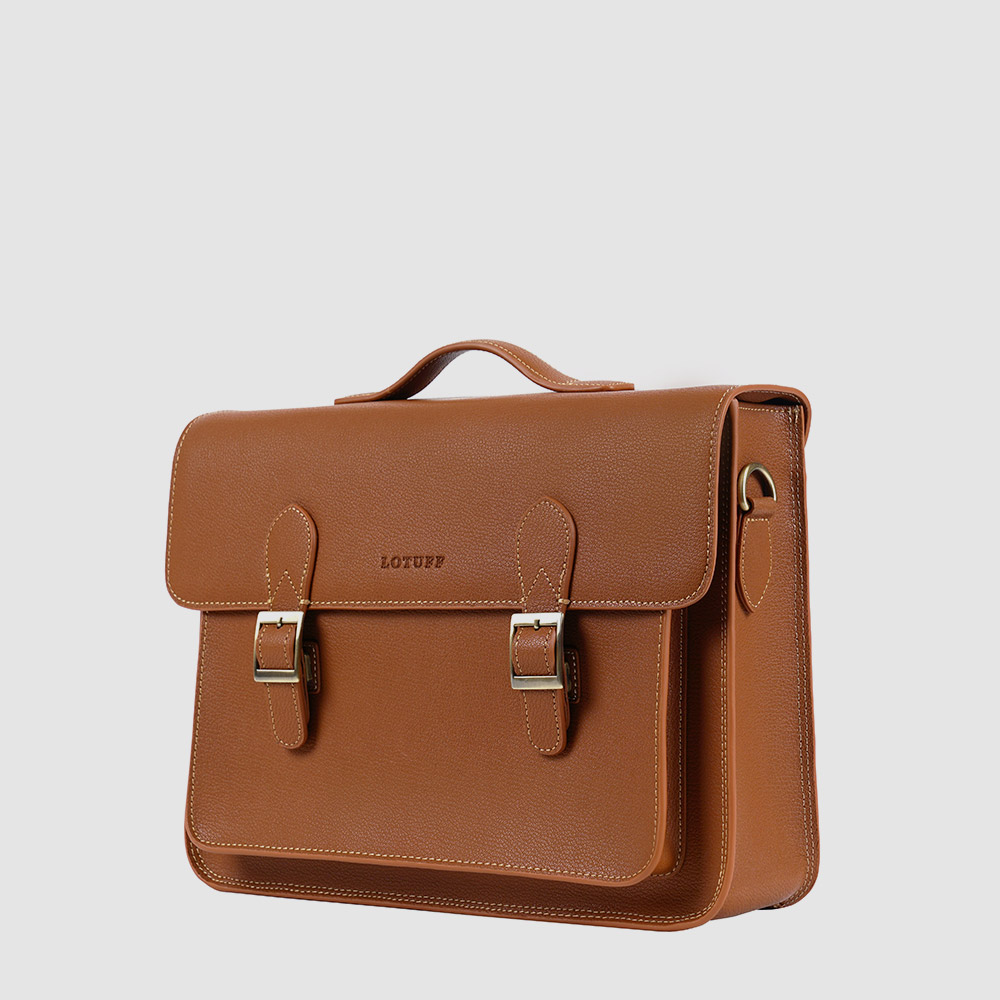 가죽 남자 크로스백 로터프 LO-5423 브라운