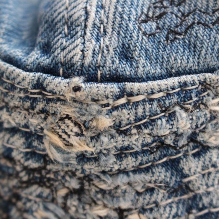 KAPITAL 캐피탈 데님 모자 11.5oz 인디고 EK-1534XH - 상세 이미지 2