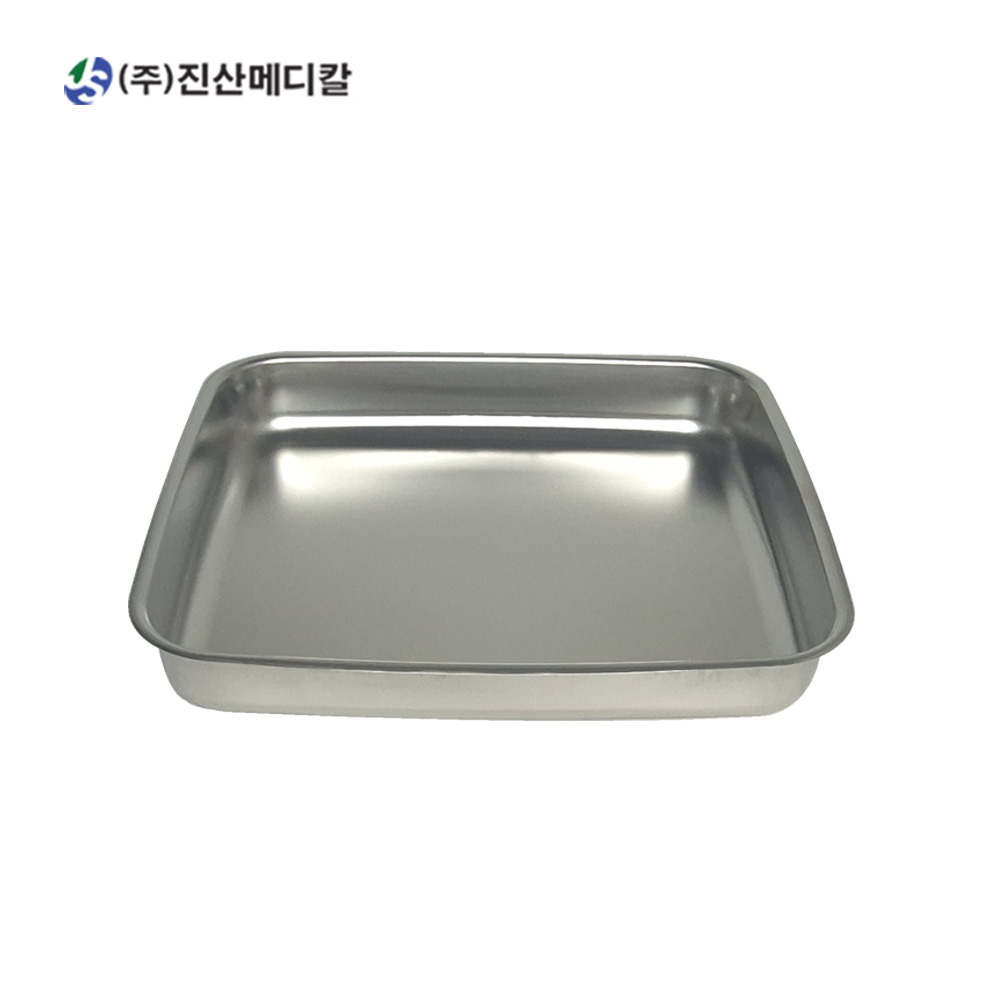 국산 고급형 스텐 일식 개무밧드 6절 280x220x50 병원 의료용 병원용 트레이 - 상품 이미지