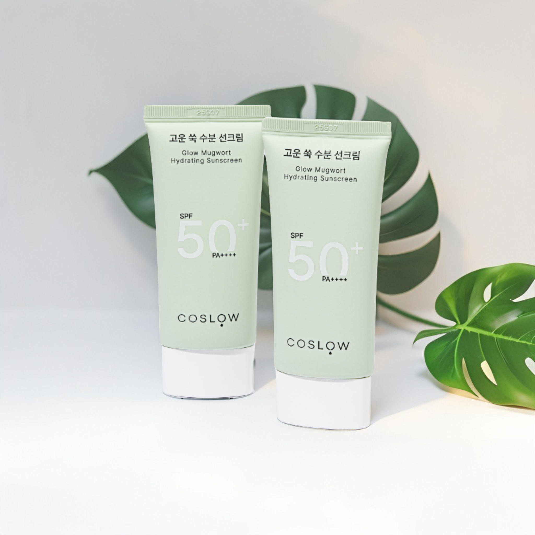 고운쑥 선크림 SPF50 + 무기자차 논코메도제닉 여드름 백탁 눈시림없는 50g, 2개 제품 이미지
