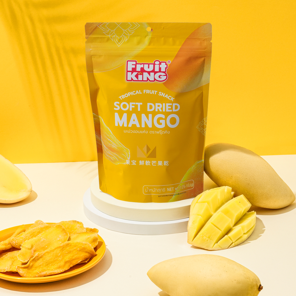 태국 건망고 스낵 말린망고 슬라이스 프루츠킹 Fruit King 125g, 7개 - 상세 이미지 4