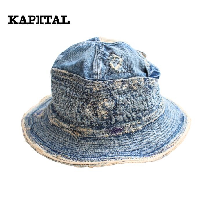 KAPITAL 캐피탈 데님 모자 11.5oz 인디고 EK-1534XH - 상품 이미지