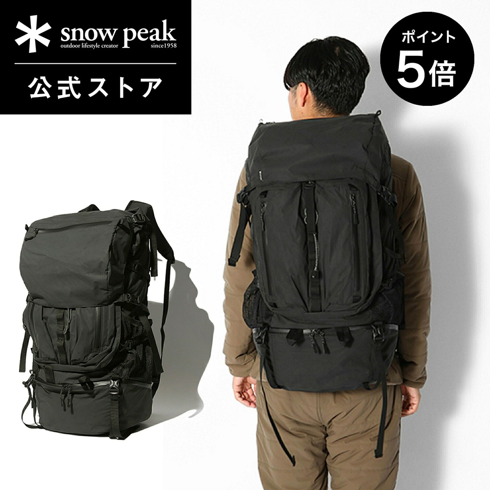 스노우피크 백팩 60L 남녀공용 대용량 캠핑 배낭 AC-21AU420BK - 상세 이미지 2