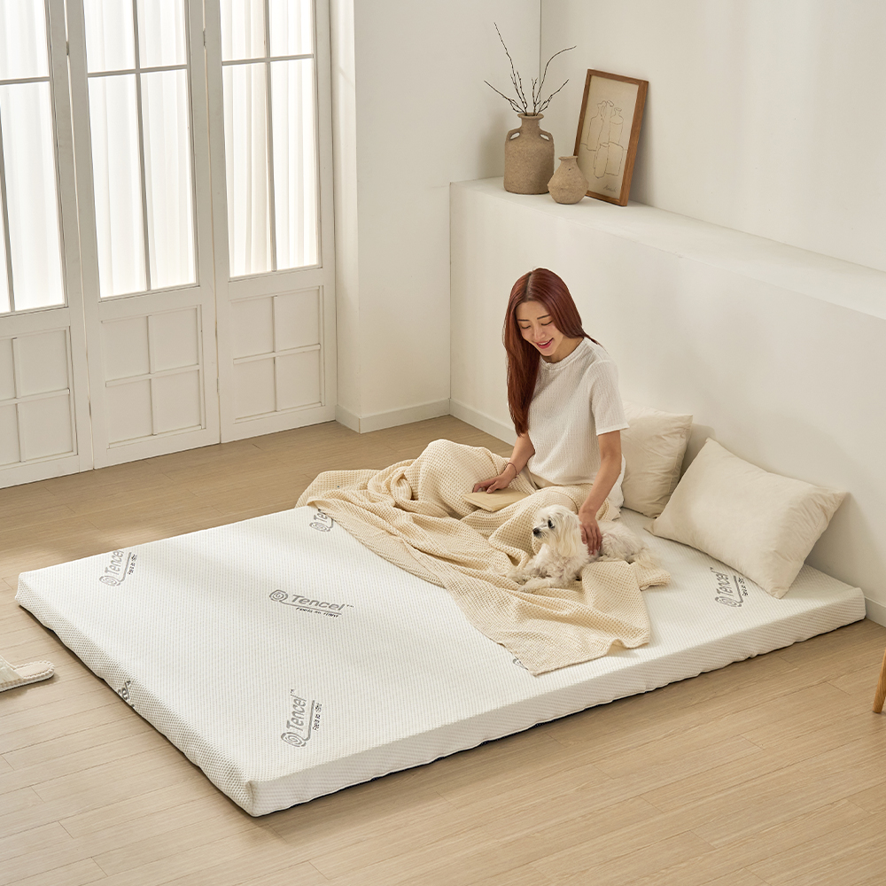 세인트블랑 에어리 메모리폼 10cm 바닥 침대용 허리에 좋은 숙면 토퍼 MS