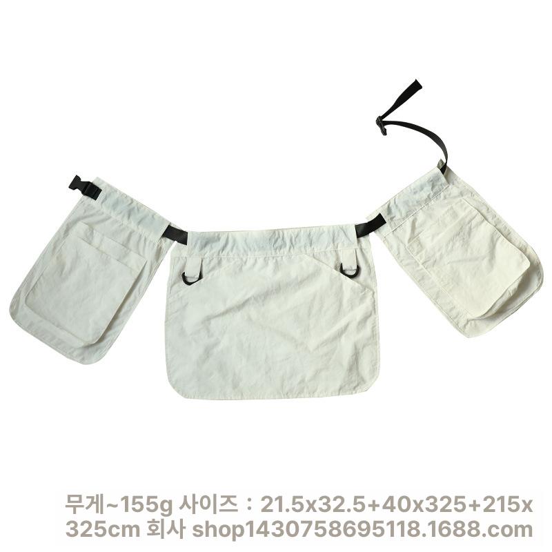 작업벨트 허리띠 도구 공구 주머니 툴벨트 허리 다용도 휴대용 포켓 수납 방수 카페 앞치마 카키 태슬 방수 3피스 허리 가방 - 상세 이미지 5
