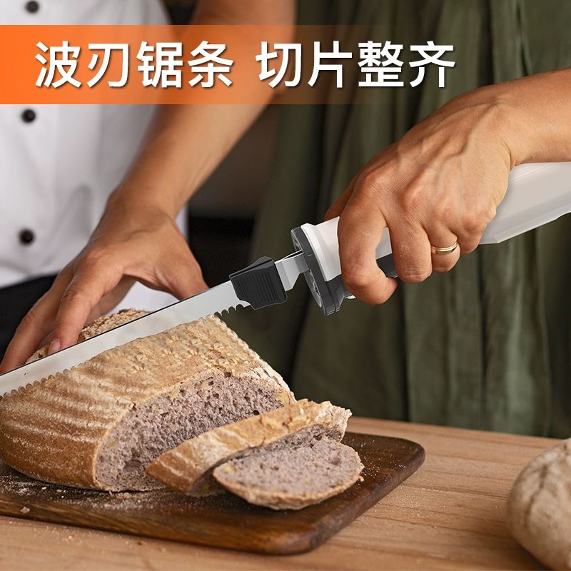 전동빵칼 바게트 나이프 브레드 식빵 베이글 슬라이서 8V 리튬 배터리 빵 칼 - 상세 이미지 3