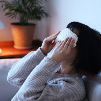 국산팥 오가닉 팥안대 코 목 비강 부비동 비염 찜질 핫팩 어린이 네추럴아이 (럭셔리)브라운 - 상세 이미지 4
