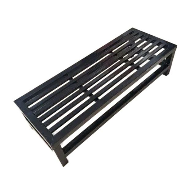 철제 발받침대 키높이 가정용 화단 계단식 발받침  라이트블랙 80x30x20 - 상품 이미지