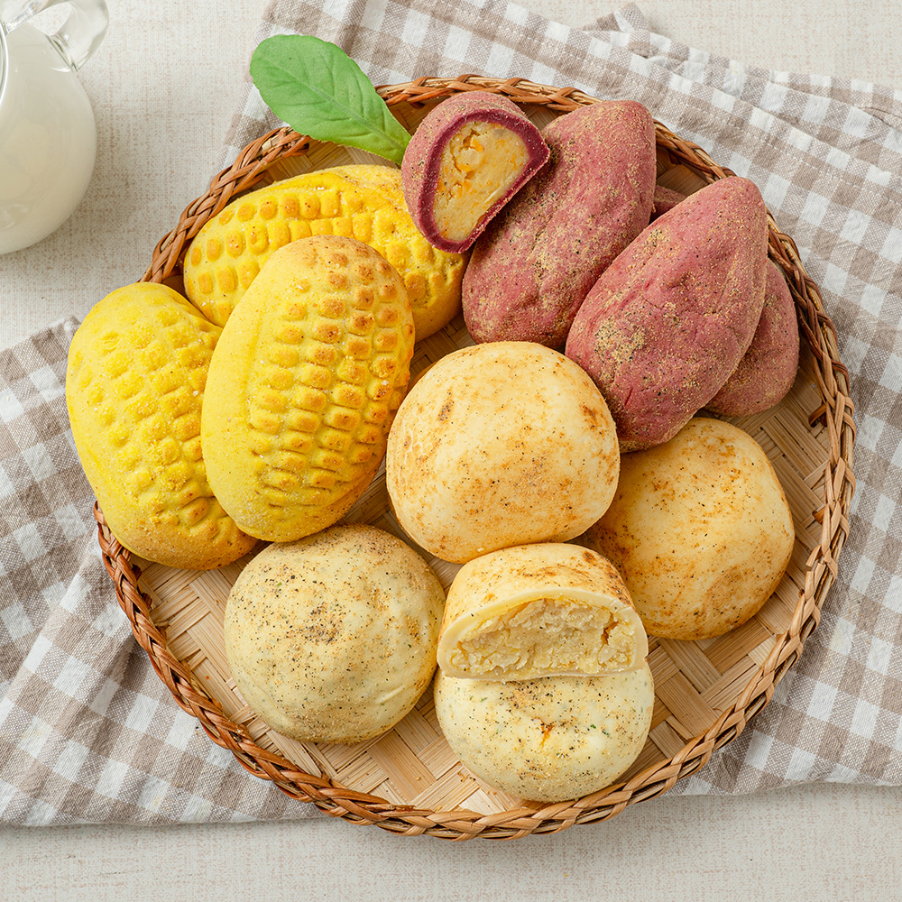 원조 감자빵 5개입 고구마빵 옥수수빵 구황작물빵 식사 간식대용 선물세트 - 상세 이미지 2
