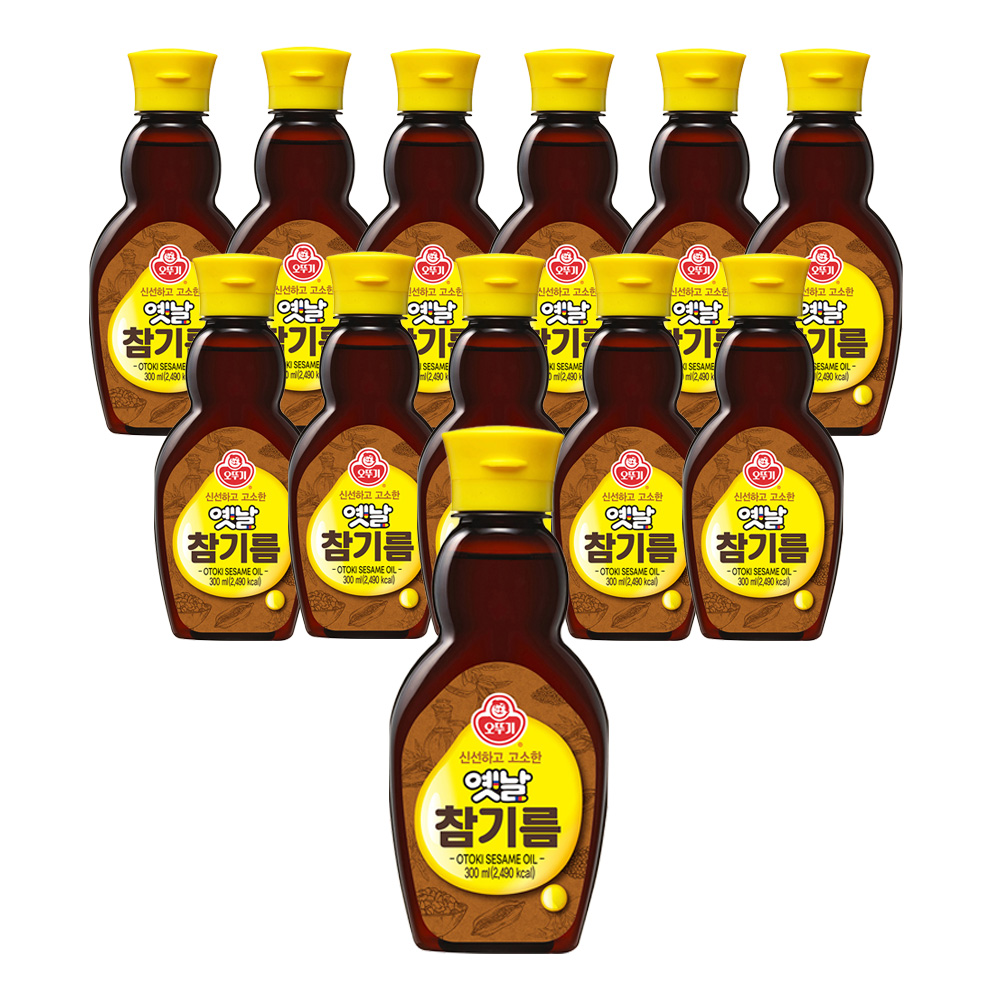오뚜기 옛날 참기름 300ml, 12개 - 메인 이미지
