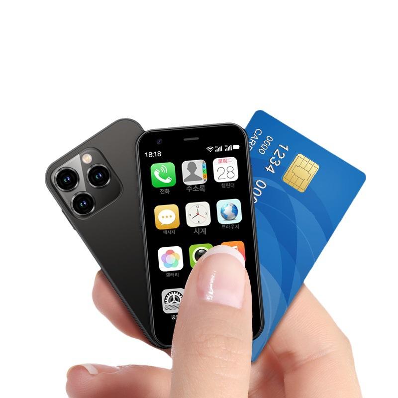 초미니 휴대폰 아이폰 xs16 소형 SOYES 스마트폰 4G 세컨폰 2G+16G 블랙
