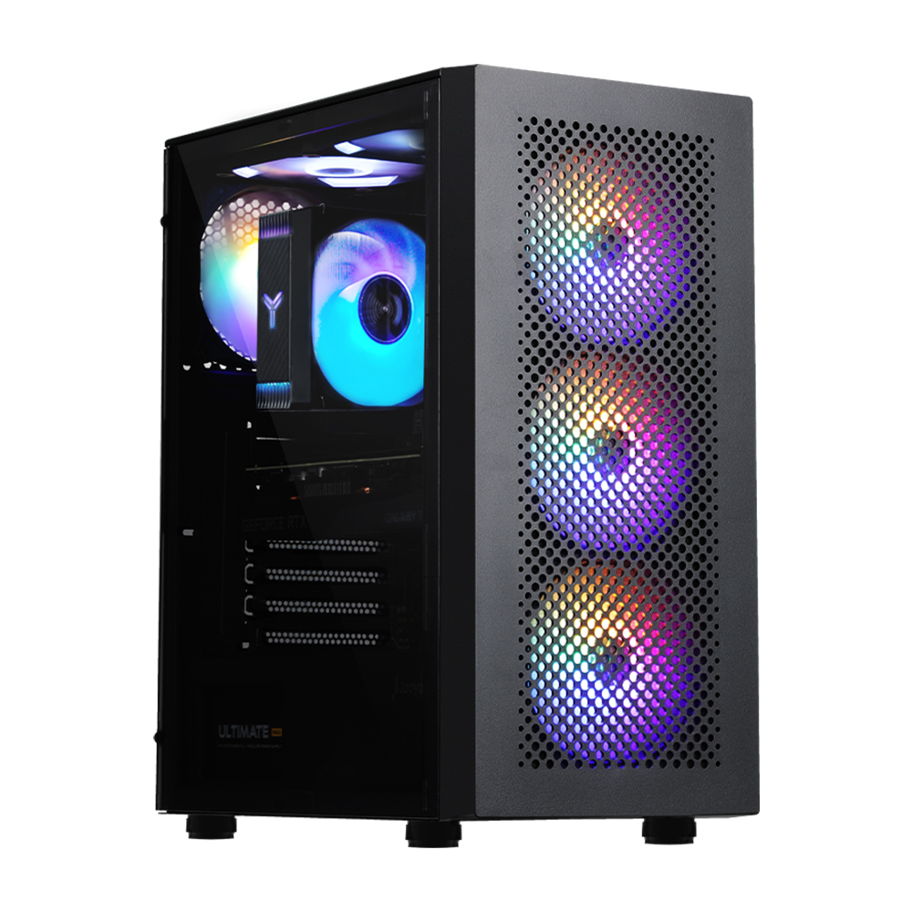 주연테크 카운터 D475F46W 블랙 라이젠5 7500F RTX4060 게이밍 데스크탑 PC Win11 Home 상품 이미지