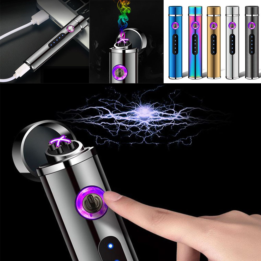 충전식 led 라이터 usb 열선 라이트 스크린 점화 - 상품 이미지
