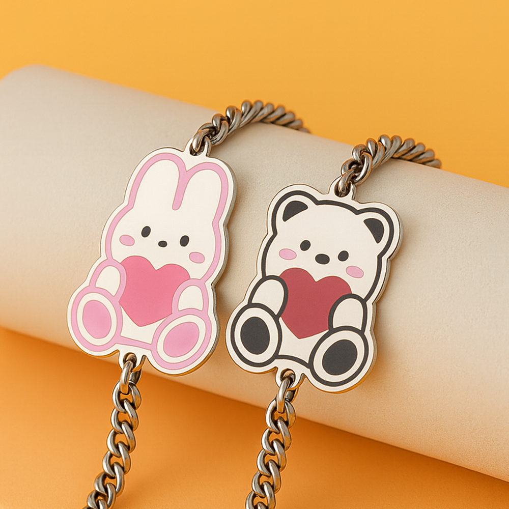 하고미와 하토미 써지컬 미아방지 팔찌 아기 유아 어린이 곰 토끼