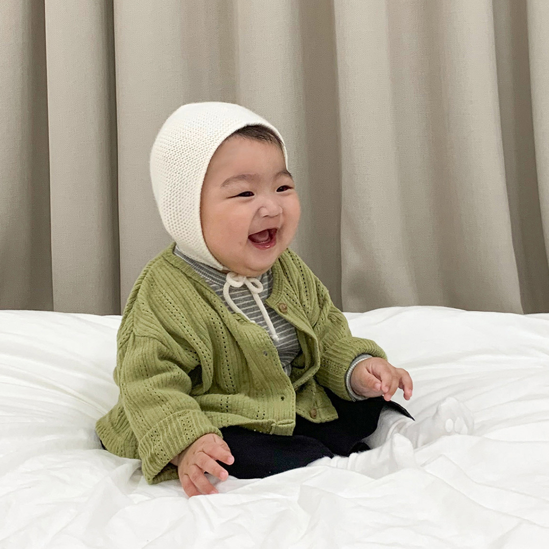 에센셜 니팅 가디건 아기 간절기 외출룩 - 상세 이미지 4
