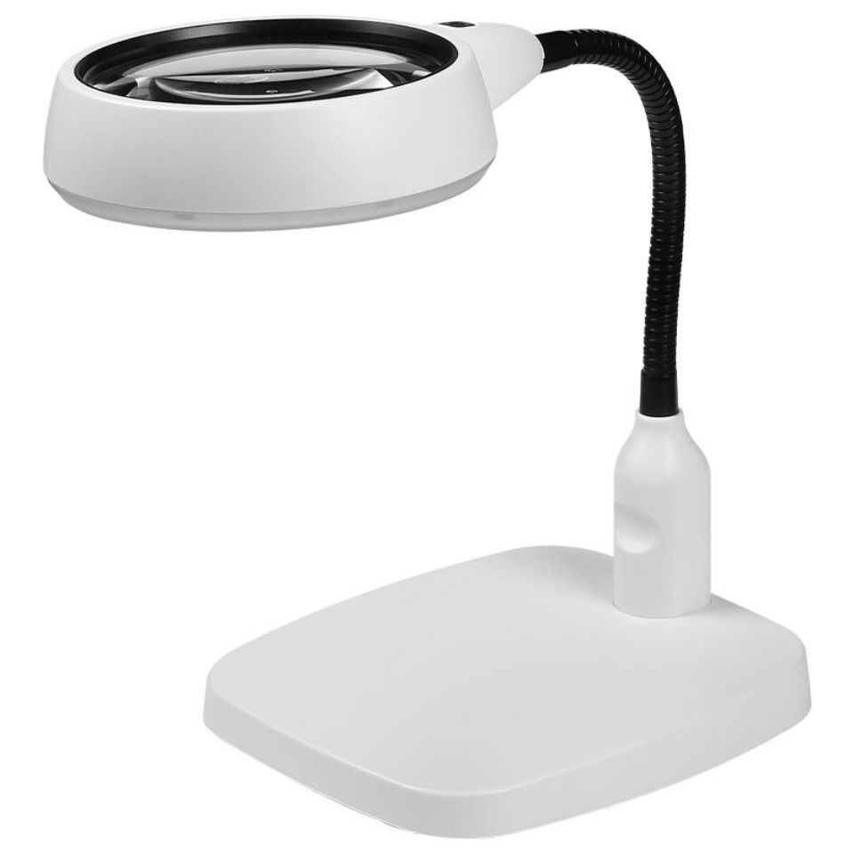 50배 돋보기 LED 작업등 흰색클램프 받침대 6구 배열 전구 이중 두꺼운 30배 - 메인 이미지