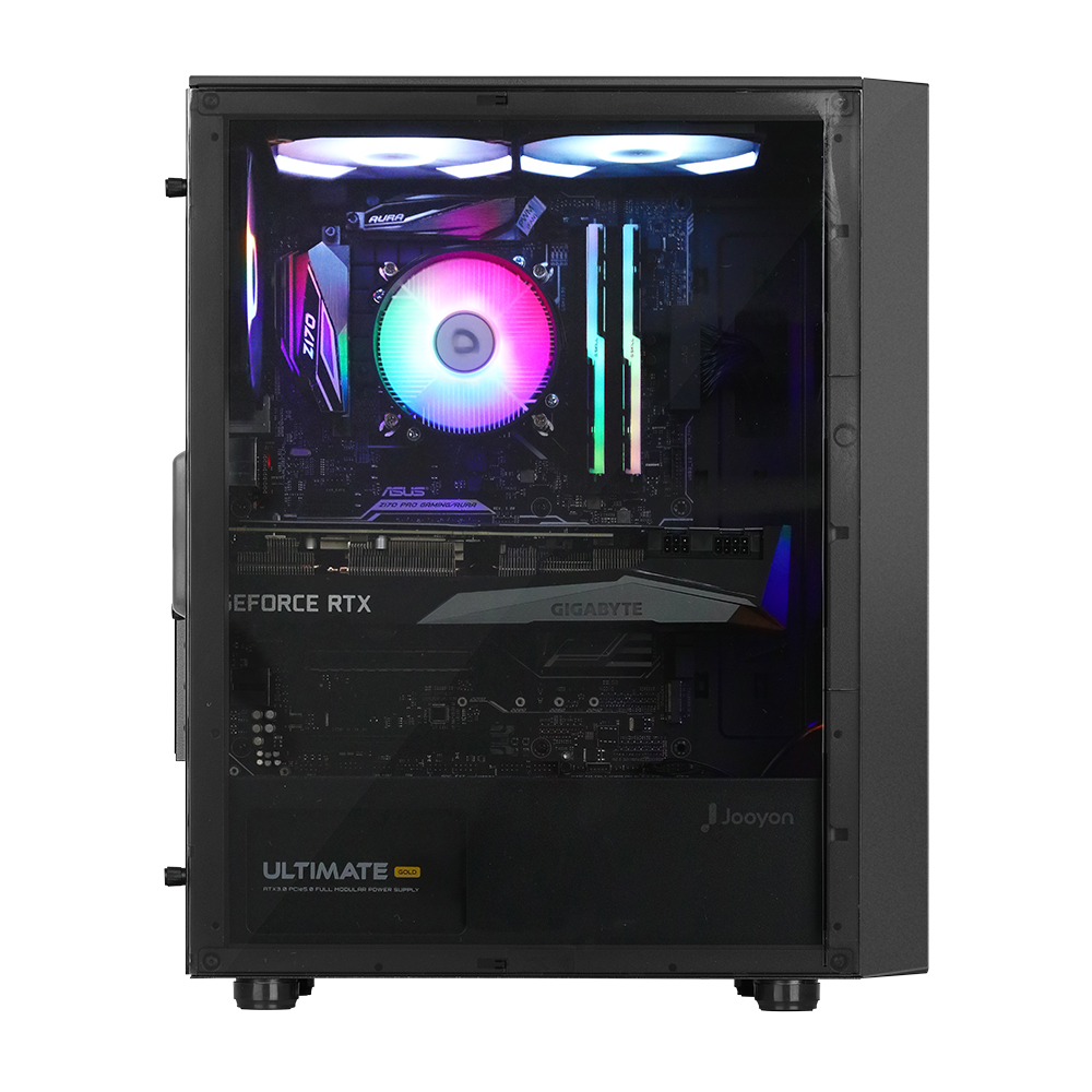 주연테크 카운터 D475F46W 블랙 라이젠5 7500F RTX4060 게이밍 데스크탑 PC Win11 Home 상품 이미지