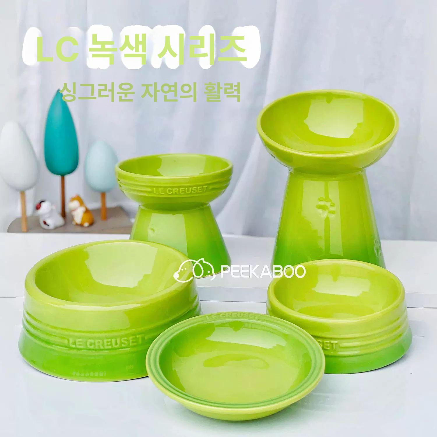 고양이 강아지 물그릇 식기 도자기 밥그릇 사료 체리블로섬 핑크 비스듬한 입구 유니버설 - 상세 이미지 5