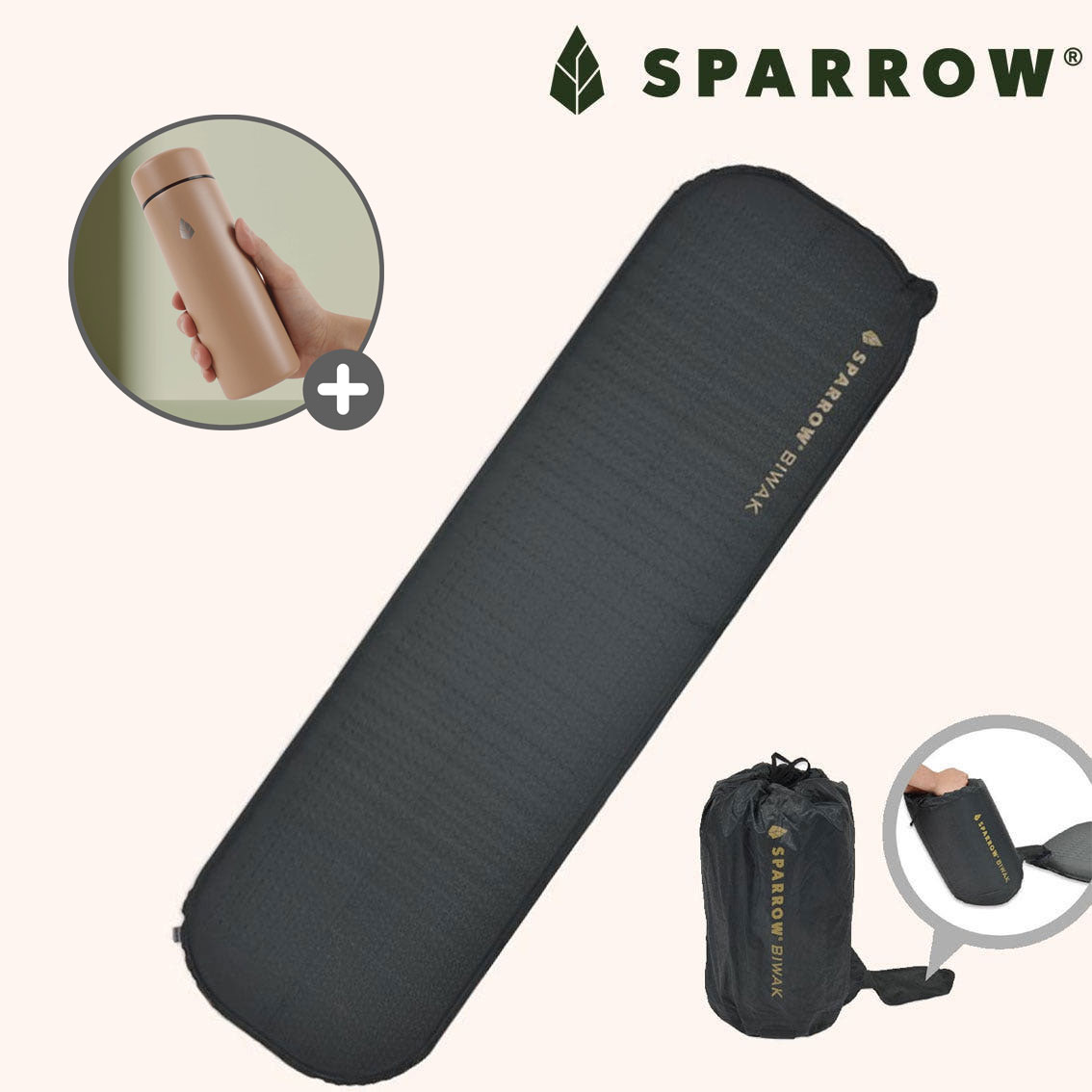 스패로우 백패킹 비박 매트 캠핑 경량 자충 에어매트
