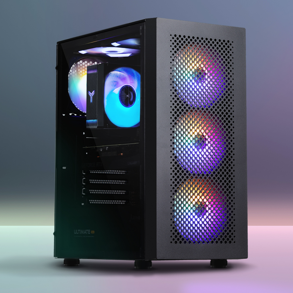 주연테크 카운터 D475F46W 블랙 라이젠5 7500F RTX4060 게이밍 데스크탑 PC Win11 Home