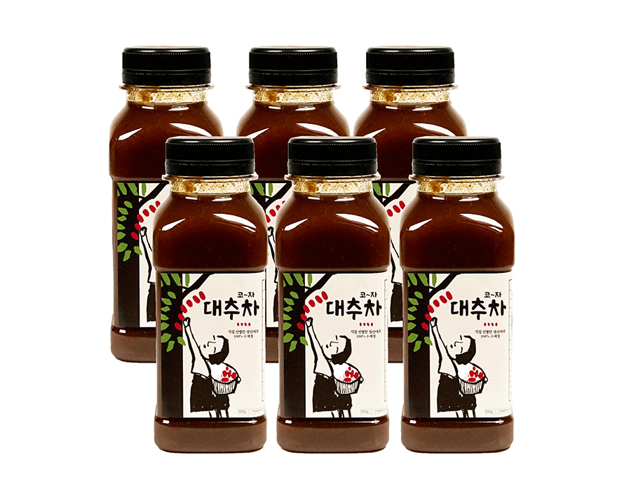 허밍테이블 대추차 선물세트 설탕무첨가 200ml 6병 이미지 6