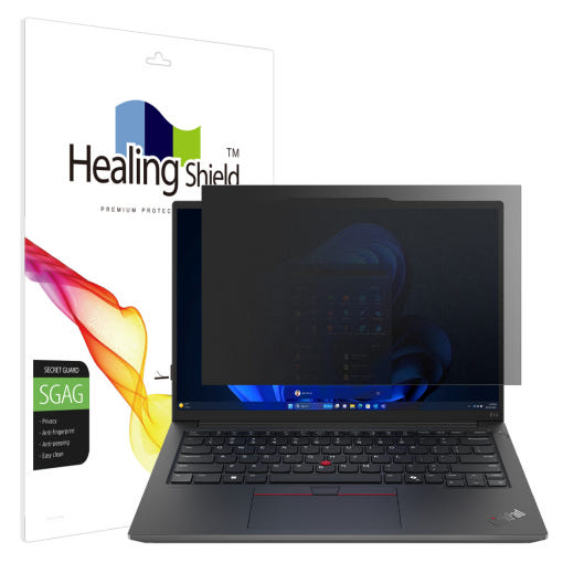 레노버 씽크패드 E14 Gen6 프라이버시 저반사 사생활 보호필름 액정 썸네일