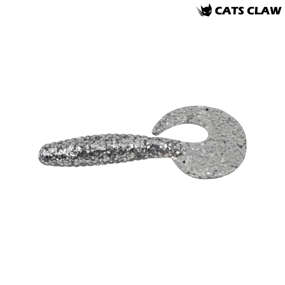 캣츠크로우 씨그럽 우럭웜 광어캐스팅 배스웜 004 실버, 12.7cm(5인치) - 메인 이미지