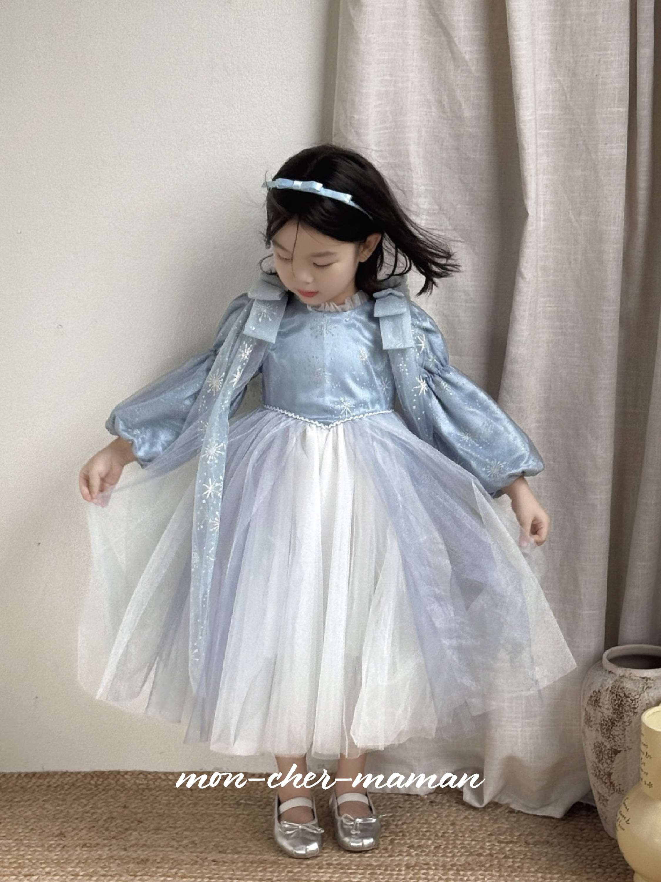 설화 드레스 공주 원피스 디즈니 생일 선물 무도회 할로윈 크리스마스 피오나 공주옷 - 메인 이미지
