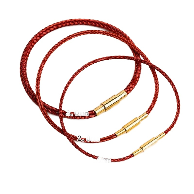 팔찌 스틸 와이어 기념 패션 레이어드 레드 스틸 와이어 1.5mm 15cm - 상세 이미지 2