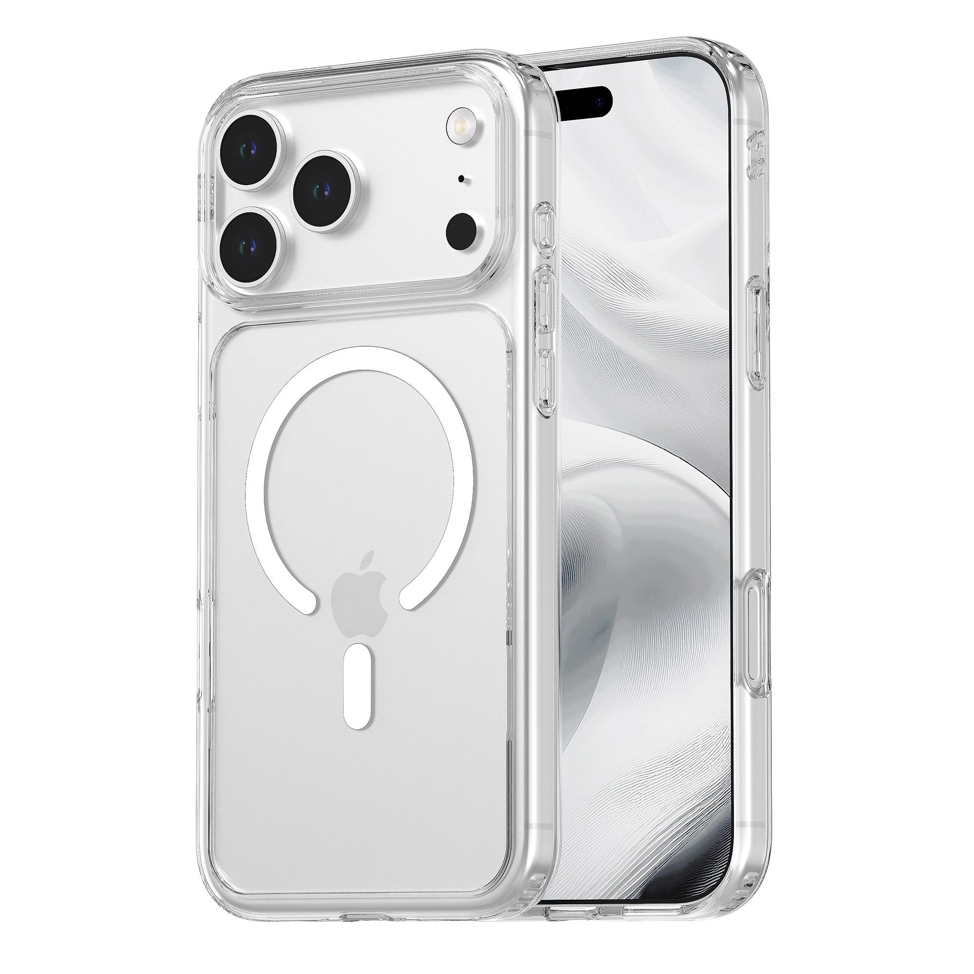 퓨어쉴드 2배자력 맥세이프 방탄 범퍼 케이스 투명, 아이폰17 프로