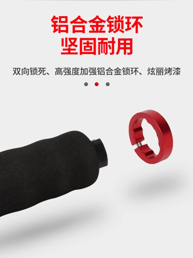자전거 핸들바 커버링 알루미늄 드롭바 합금 뚜껑 레드-작은 잠금 링 3mm 내육각 - 상세 이미지 5